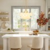 Rennnsan Lysentra 23"W 3-Light Bubble Glass Modern Dimmable Chandelier in Gold - 2 of 4