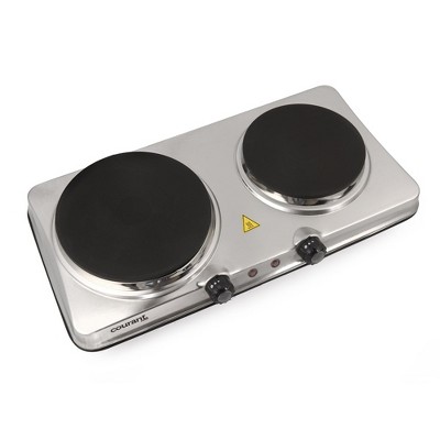 Courant 1000 Watts Portable Single Electric Burner, Stainless Steel Design  : Target