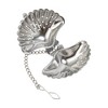 Unique Bargains Tea Infuser Tea Egg Design Infuser Traditional Style Hand Wash Stainless Steel Silver Tone 1Pcs - 4 of 4