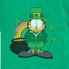 Boys' - Garfield - Rainbow Shamrocks Short Sleeve Graphic T-Shirt - 2 of 4