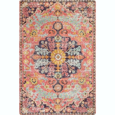 Lahome Fashion-Inspired Washable Faux Cashmere Floor Mat-Soft Carpet for Living Room, Bedroom,or Entryway
