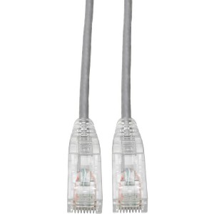 Tripp Lite Cat6 UTP Patch Cable - M/M, Gigabit, Snagless, Molded, Slim, Gray (N201S06GY) - 1 of 4