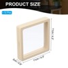 Unique Bargains Transparent PE 3D Floating Display Stand Holder Jewelry Storage Box 12 Pcs - 2 of 3