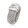 Ross-Simons Italian Sterling Silver Popcorn-Chain Ring Size 7 - 3 of 4