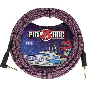 Pig Hog "Riviera Purple" Instrument Cable, 20-Feet Right Angle PCH20RPPR - 1 of 1