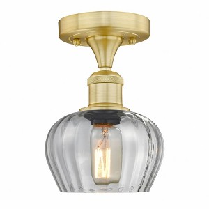 Fenton - 1 Light Semi-Flush Mount In Industrial Style-8.25 Inches Tall and 6.5 Inches Wide - 1 of 1
