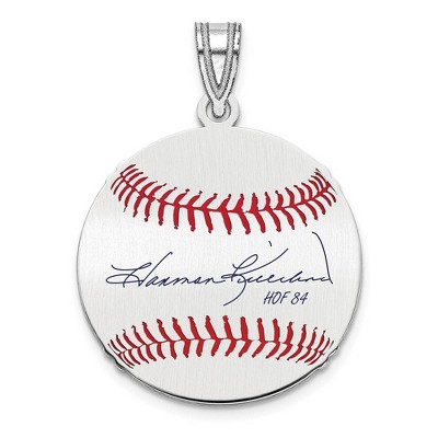 Black Bow Jewelry Sterling Silver Harmon Killebrew Signature SM Enamel Baseball Pendant