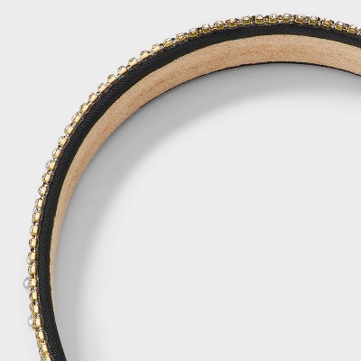 Abstract Pattern Gem Headband - A New Day Black/Gold - image 3