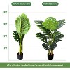 MaseiKar Artificial Monstera Plant 4 Ft Fake Plants with Plastic Pot for Office and Home Decor, Tall Faux Plant for Indoors and Outdoors - 2 of 4