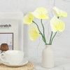 Unique Bargains Artificial Anthurium Lily Flowers for Home Decor 10 Pcs - 4 of 4