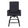 Courtyard Casual Santorini 7 pc Balcony Set  Includes:  One Balcony Table and Six Swivel Balcony Bar Stools - 4 of 4