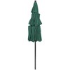 Northlight 9.75ft Outdoor Patio Market Umbrella with Hand Crank and Tilt, Green - 4 of 4