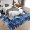 Washable Area Rug, Modern Abstract Living Room Rug with Non-Slip Backing & Short Pile, Bedroom and Dinning Room, - 3 of 4