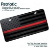 Zone Tech Tactical USA Flag License Auto Car Tag Plate - Embossed Monochrome Novelty Great American Pledge of Allegiance - 3 of 4