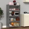 GlasFlength Decorative Storage Cabinets, 5 Level Flip Door, Grey, 31.5"*13.8"*56.69" - 3 of 4