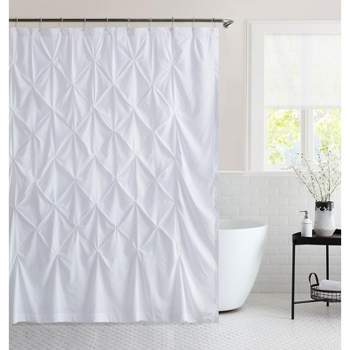 Hudson Pintuck Fabric Shower Curtain 72" x72" by Sweet Home Collection™