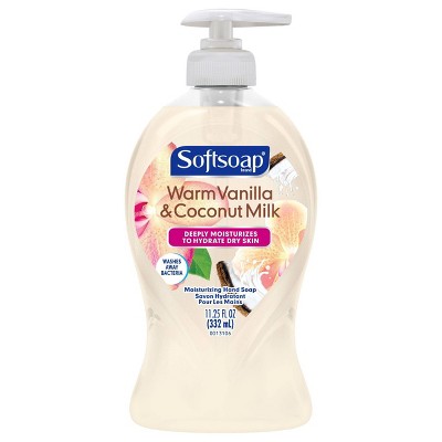 Softsoap Deeply Moisturizing Liquid Hand Soap Pump - Warm Vanilla & Coconut Milk - 11.25 fl oz