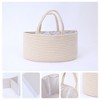 REGALWOVEN Handcrafted Odorless Cotton Rope Storage Basket with Handles and Divider 2 Pcs - 3 of 4