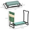 Aghana Digitals 2-in-1 Garden Kneeler Seat with Padded EVA Foam, Large Tool Pouch & Foldable Steel - 3 of 4