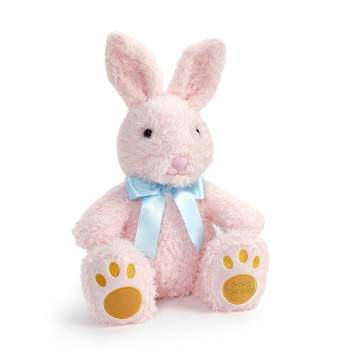 FAO Schwarz 12" Pink Bunny with Orange Footpad Toy Plush