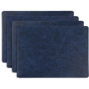 KAF Home Santiago set of 4  faux leather placemats - 1 of 2