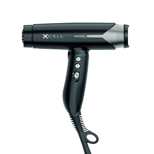 GAMMA+ XCell Professional Hair Dryer Digital Motor Ultra-Lightweight Ionic Technology, Matte Black - 1 of 4