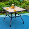 5pc Patio Dining Set with 37"x37" Square Table & 4 C-Spring Motion Chairs - Captiva Designs - 2 of 4