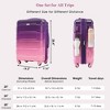 LOVMOR Front Opening 20-Inch Carry-On Luggage with Expandable Travel Bag Set, ABS Hard Shell Two-piece suitcase set with USB Port , Cup Holder - 3 of 4