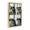 Stupell Industries Photobooth Style Cat Black Framed Floater Canvas Wall Art - 3 of 4