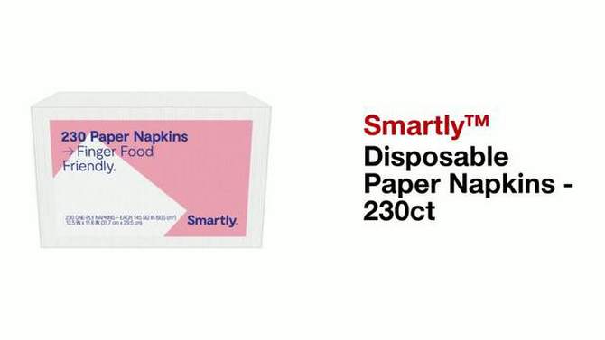 Disposable Paper Napkins - 230ct - Smartly&#8482;, 2 of 7, play video