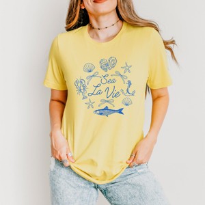 Simply Sage Market Sea La Vie Collage Short Sleeve Tee - 1 of 4