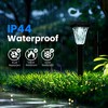 GIGALUMI 8 Pack Solar Outdoor Lights, Waterproof Cool White Pathway Lighting for Yard, Garden and Patio - 3 of 4