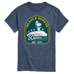 Men's - Peanuts - Fifty Years Mountain Short Sleeve Graphic T-Shirt - 1 of 4