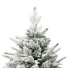 vidaXL Artificial Christmas Tree Green with shiny gold, matt gold, and bronze - White and gray 70.9" x 43.3" - 4 of 4