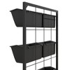Okak Wall Planter 3-Tier with 6 Pots Self Draining, Easy Mount Indoor Outdoor Hanging Plant Holder for Vegetables/Flowers/Herbs - 4 of 4