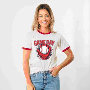 Simply Sage Market Patriotic Game Day Baseball Ringer Tee - 1 of 4