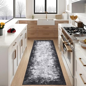 Area Rugs for Living Room Bedroom, Modern Abstract Rug Machine Washable Soft Foldable Rug, Low Pile Non Slip Floor Cover - 1 of 4
