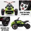 12V Kids Electric Ride on Truck Car Remote Control, 7MPH, 2 Speeds, 2x55W Motor, LED Lights, Music, USB & EVA Tires, Gift for Boy Girl - 4 of 4