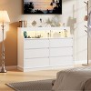 Oak 8-Drawer Wide Organezer with Spacious Top – Wooden Chest of Drawers for Bedroom, - 4 of 4