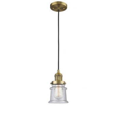 Canton - 1 Light Cord Hung Mini Pendant In Industrial Style-10 Inches Tall and 5.25 Inches Wide