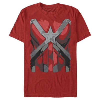 red graphic tee mens