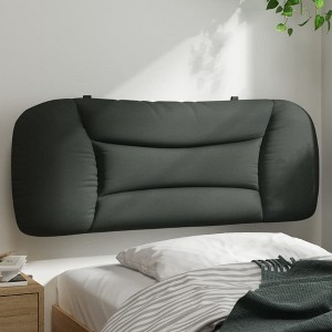 vidaXL Headboard Cushion Dark Gray 39.4" Fabric - 1 of 4