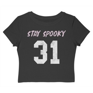 Social Collective Women Stay Spooky Short Sleeve Graphic Cotton Baby Tee - 1 of 4