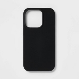 Apple iPhone 14 Pro Magnetic Case - heyday™ Black Silicone - 1 of 3
