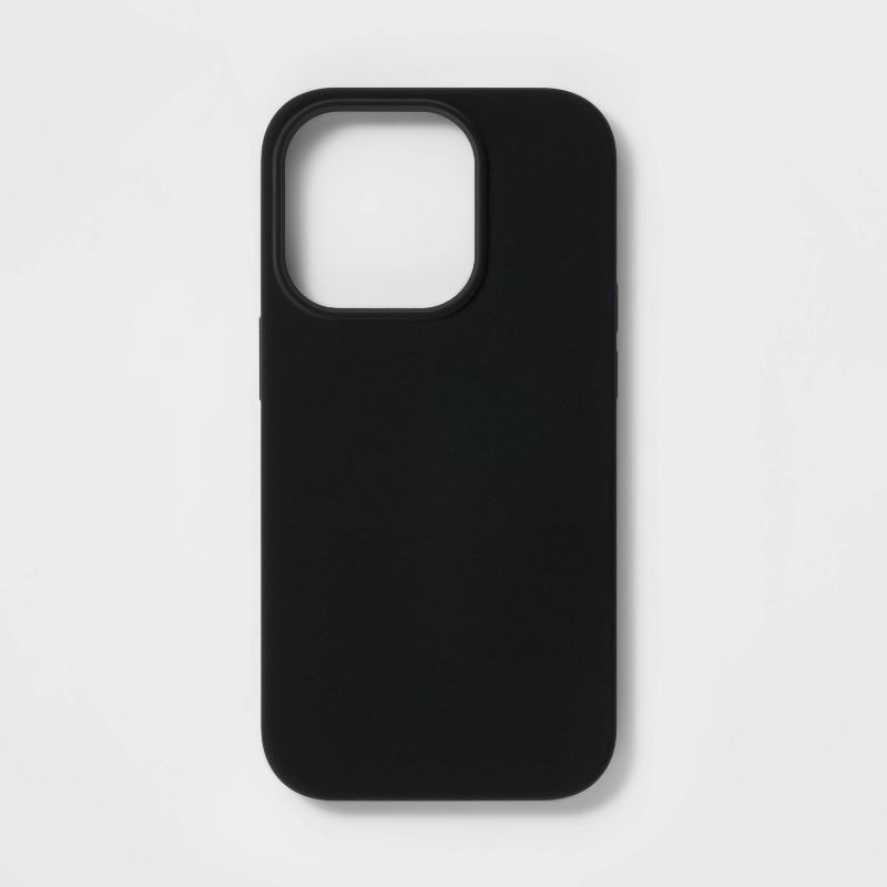 Apple iPhone 14 Pro Magnetic Case - heyday&#8482; Black Silicone, 1 of 5
