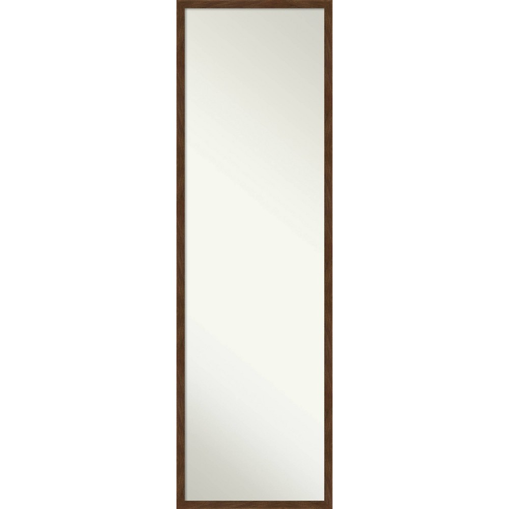 Photos - Wall Mirror 15" x 49" Carlisle Narrow Framed Full Length on the Door Mirror Brown - Am