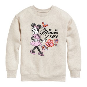 Boys' - Disney - Minnie Mouse Graphic Long Sleeve Fleece Sweatshirt - 1 of 4