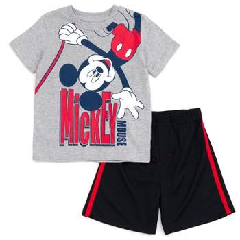 Disney Shirt Boy Large Short Sleeve Gray Mickey Mouse Donald Pluto Goofy  Parks