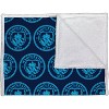 Manchester City FC Character World Official Soccer Crest Design Throw Blanket (60 x 70 Inches) - 2 of 4