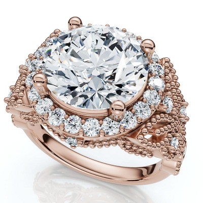 Pompeii3 Certified 3 1/3Ct Diamond Engagement Ring 14k Gold or Platinum Lab Created